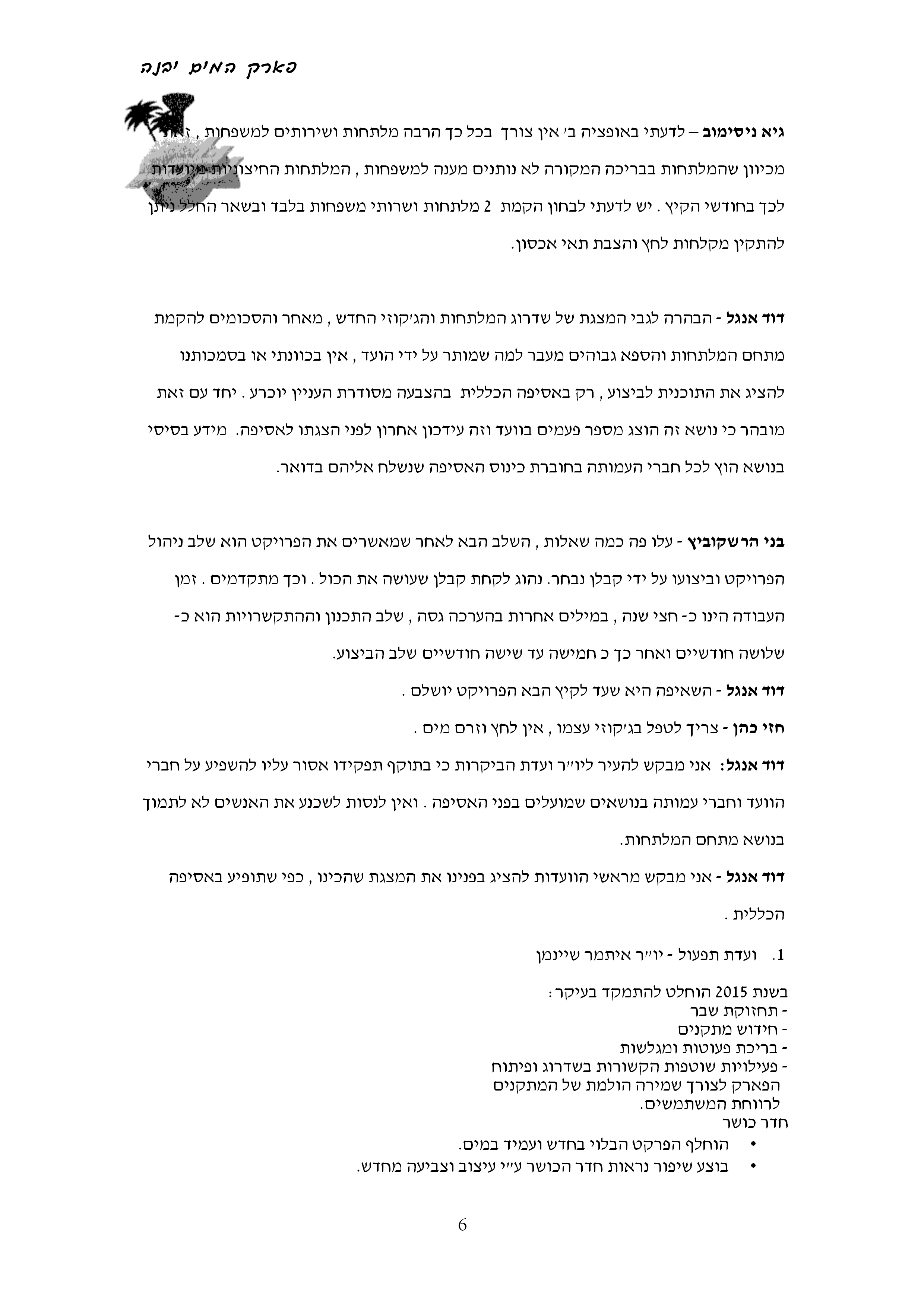 פרוטוקול 6.10.15 מנהל